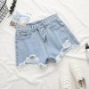Quần Short Jean Nữ Rách Tua lai